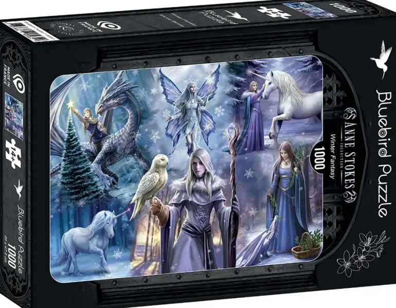 Bluebird Puzzle: Anne Stokes - Winter Fantasy (1000)