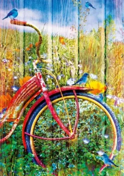 Bluebird Puzzle: Bluebirds on a Bicycle (1000)
