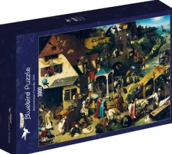 Bluebird Puzzle: Pieter Bruegel the Elder - Netherlandish Proverbs, 1559 (3000)
