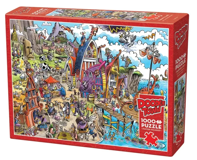 Cobble Hill: Doodle Town - Viking Village (1000)