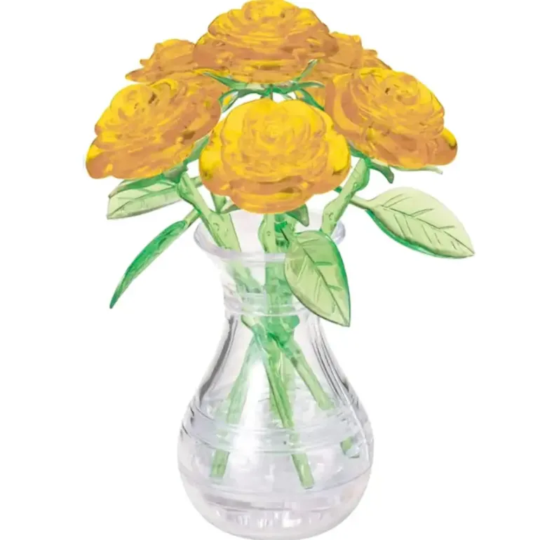 Crystal Puzzle: Six Roses - Yellow (47)