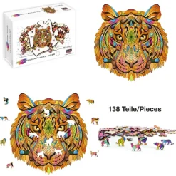 Eureka: Rainbow Wooden Puzzles, Tiger (138)