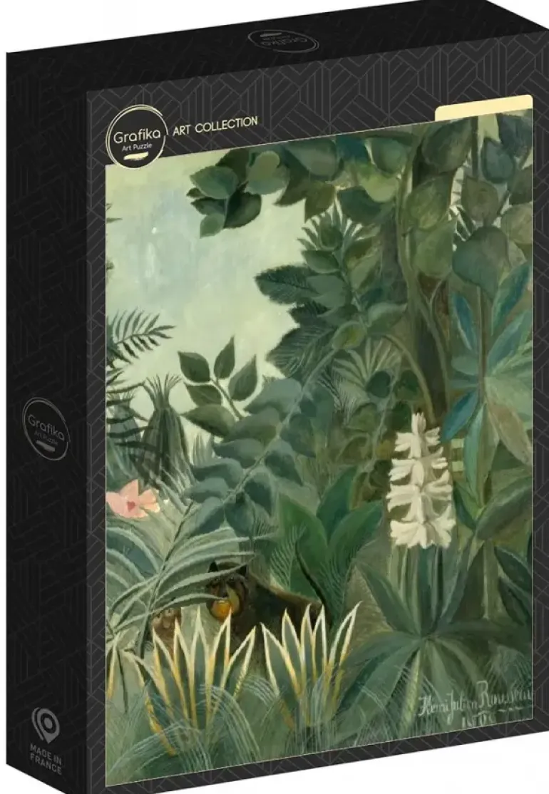 Grafika: Henri Rousseau - Equatorial Jungle, 1909 (1000)