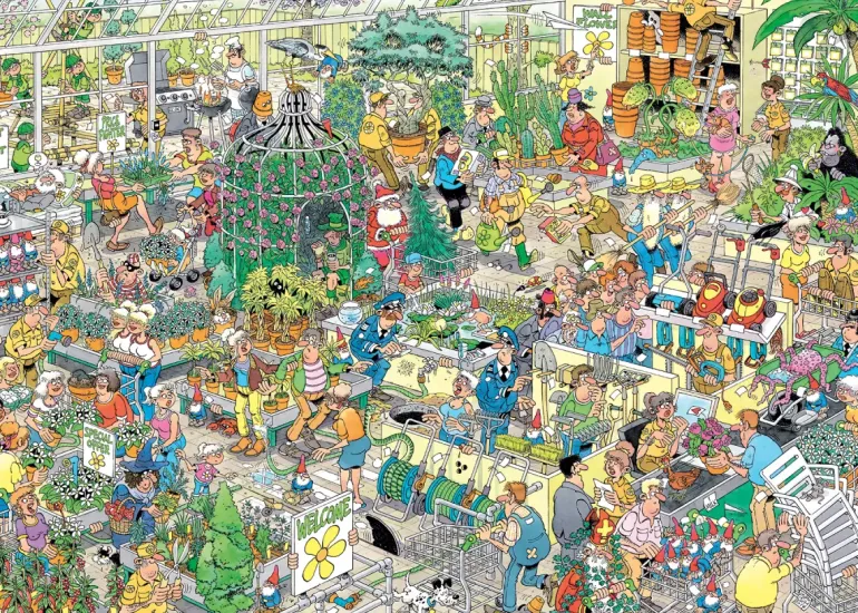 Jan Van Haasteren: The Garden Centre (1000)