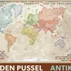 Norstedts: Världen Pussel Antik - Världskarta med svensk text och flaggor (1000)