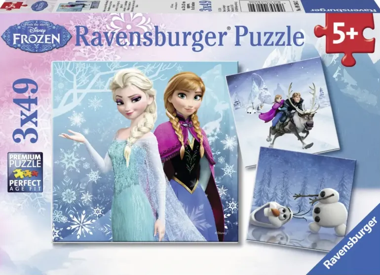 Ravensburger: Disney - Frozen, Winter Adventures (3 x 49)