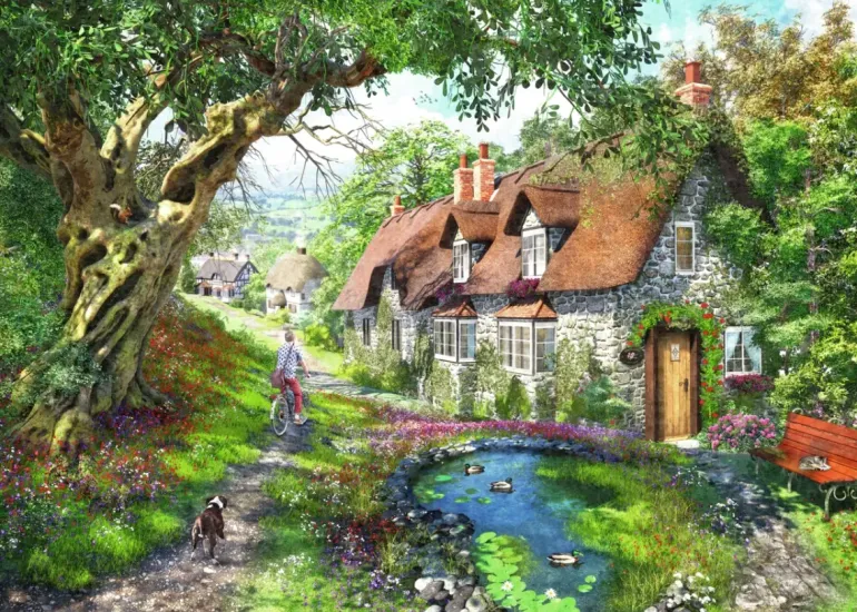Ravensburger: Dominic Davison - Flower Hill Lane (1000)