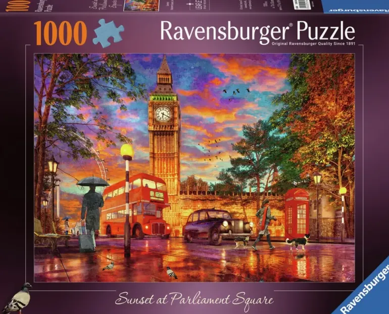 Ravensburger: Dominic Davison - Sunset at Parliament Square, London (1000)