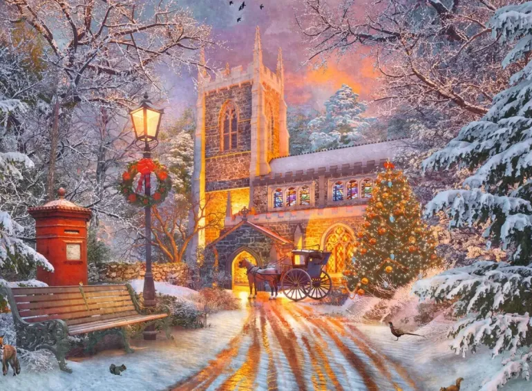 Ravensburger: Glow in the Dark - Magical Christmas (500)