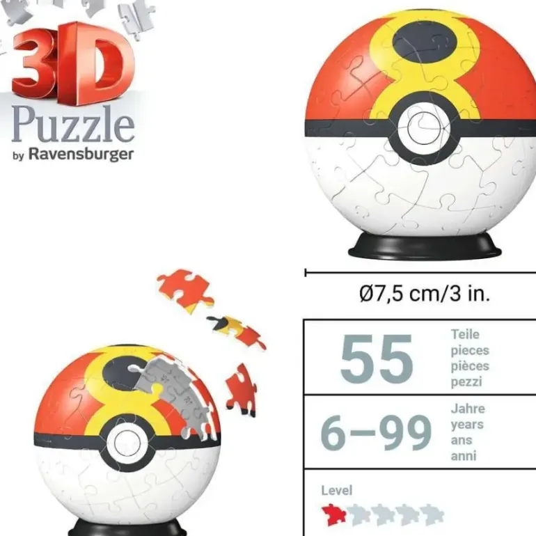 Ravensburger: Puzzle Ball - Pokemon, Repeat Ball (54)