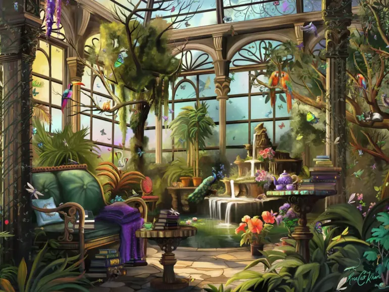 Ravensburger: Rose Cat Khan - The Green House (1500)