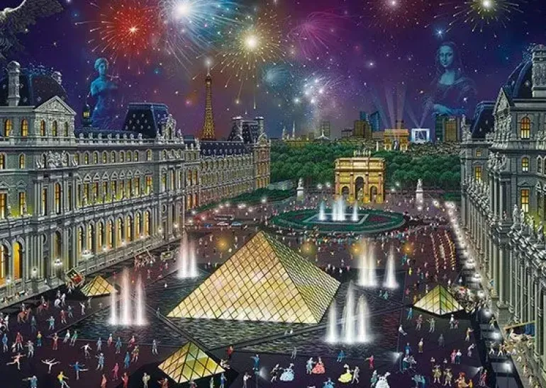 Schmidt: Alexander Chen - Fireworks at the Louvre (1000)