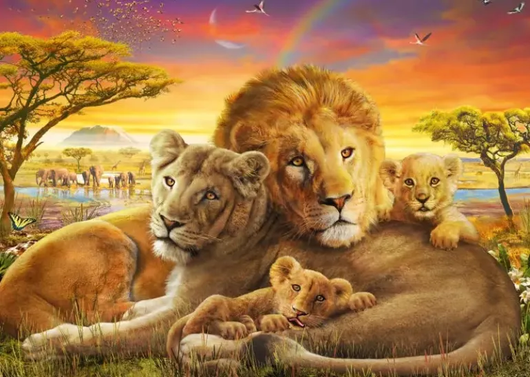 Schmidt: Loving Lions (1000)