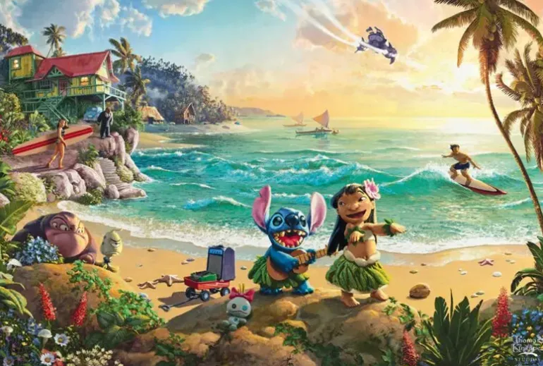 Schmidt: Thomas Kinkade Studios - Disney, Lilo & Stitch (200)