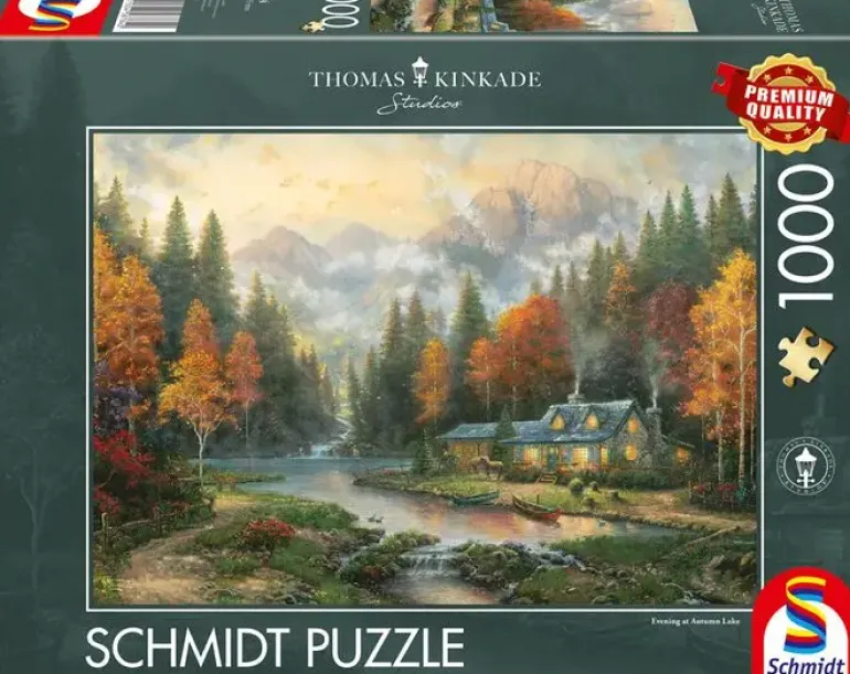 Schmidt: Thomas Kinkade Studios - Evening at Autumn Lake (1000)
