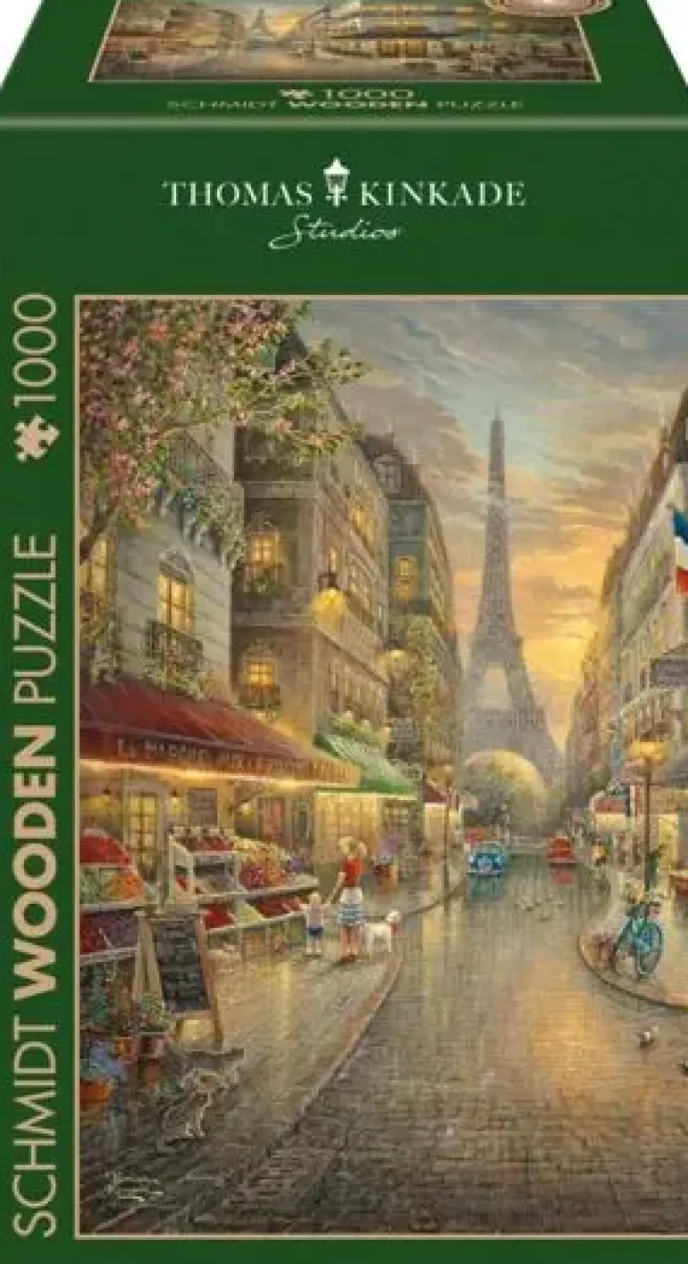 Schmidt: Wooden Träpussel - Thomas Kinkade Studios, Paris Café (1000)