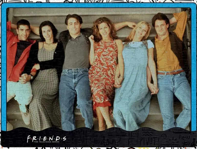Winning Moves: Friends - Group Picture, Lying on the Stairs (1000)